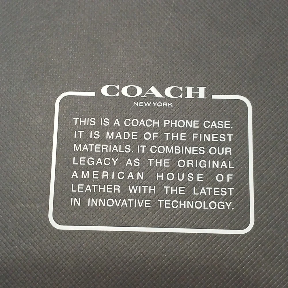 Coach Brown Leather iPhone Case, IPhone 5.4
